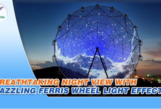 Ferris Wheel LED Night Show | Custom Lighting for Your Park Skyline