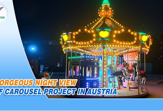 Luxury Carousel Night View — Austria Park Project